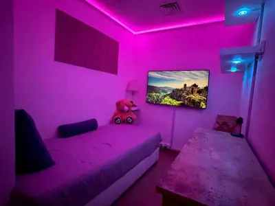 Penthouse Maids Room in Huge Duplex apt, ensuite bathroom, 50inch TV
