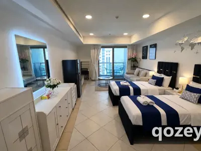 Spacious Double Sea View Room For Two Girls In Princess Tower
